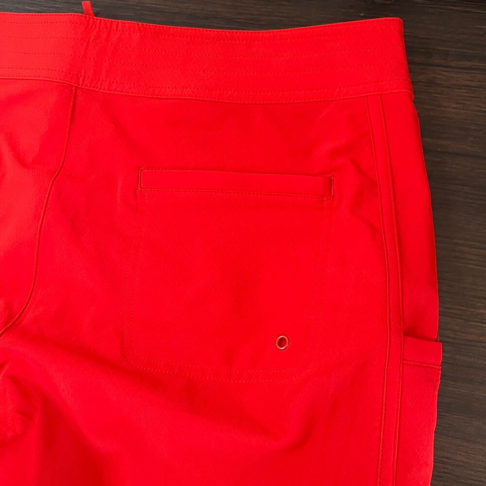 Athleta Red Board Shorts Women’s Size 12 Swim Surf Athletic - Picture 6 of 10